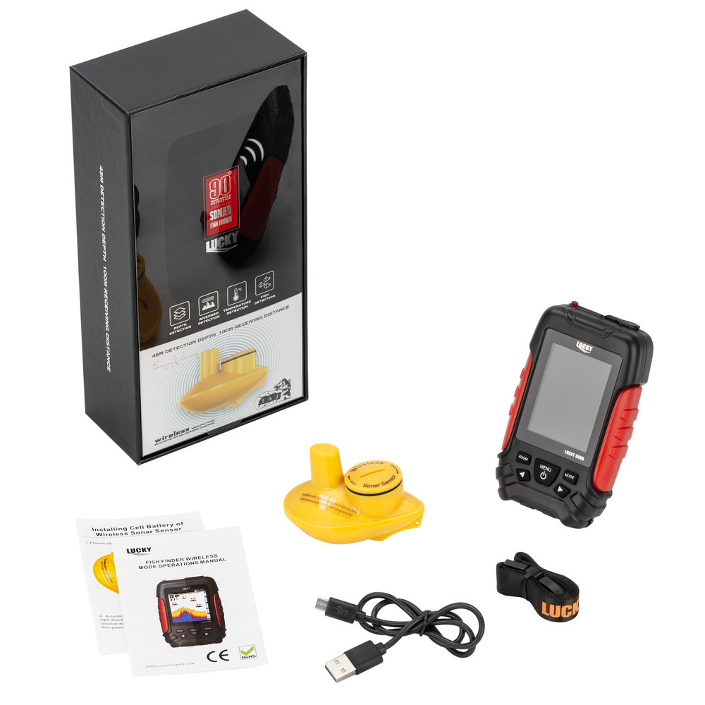 Беспроводной эхолот Lucky FL168LIC-W цветной дисплей Черкассы - изображение 3