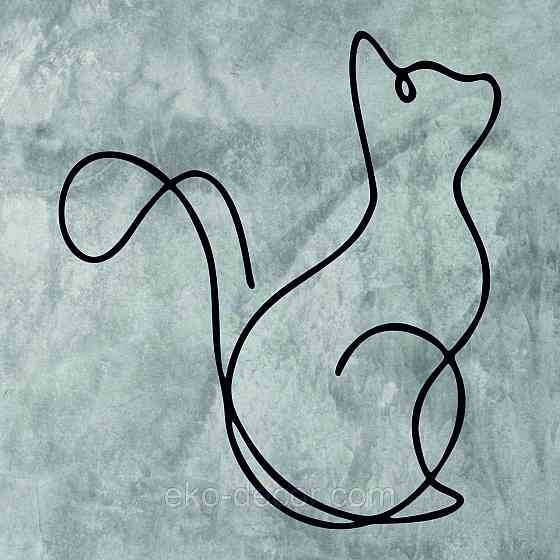 Декоративное настенное 3D Панно «Кот» Декор на стену с объемом Киев