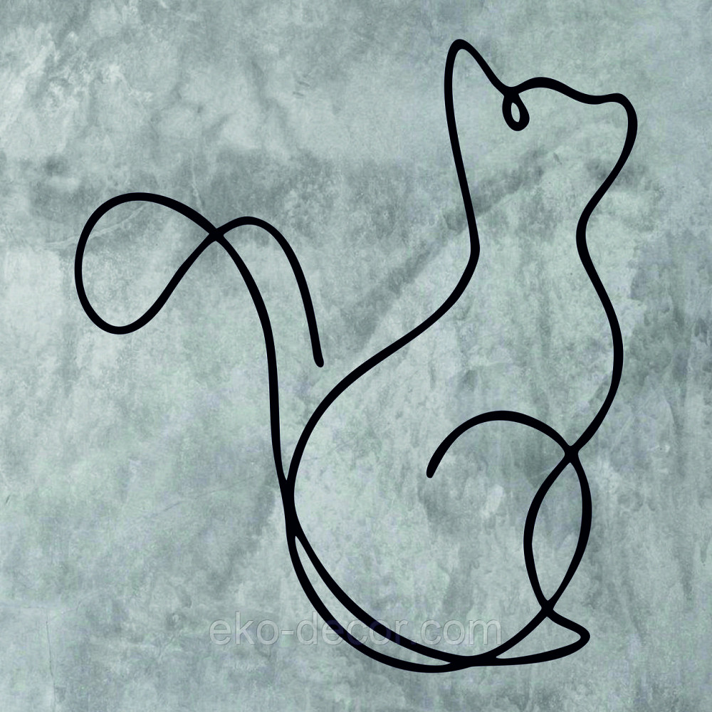 Декоративное настенное 3D Панно «Кот» Декор на стену с объемом Киев - изображение 6