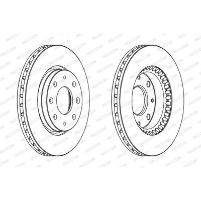 Гальмівний диск FERODO DDF1528 Вінниця - фото 1