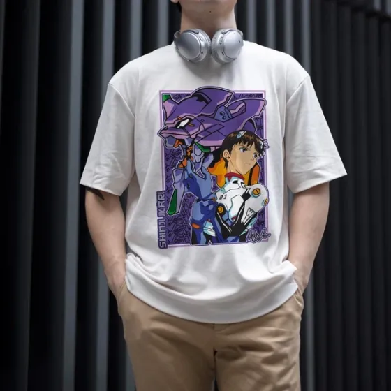 Футболка для подростка мальчика с принтом Evangalion Икари Синдзи W Размер 160 Anime10659 Днепр