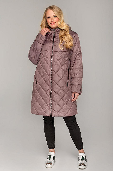 ЖЕНСКАЯ ДЕМИСЕЗОННАЯ КУРТКА ДОНА БОЛЬШИХ РАЗМЕРОВ, ДО КОЛЕНА. 50-60 р. Киев - изображение 2