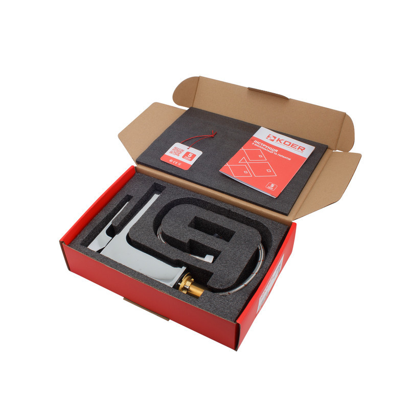 Смеситель для умывальника Koer KB-10009-01 хромированный KR3498 Харьков - изображение 3