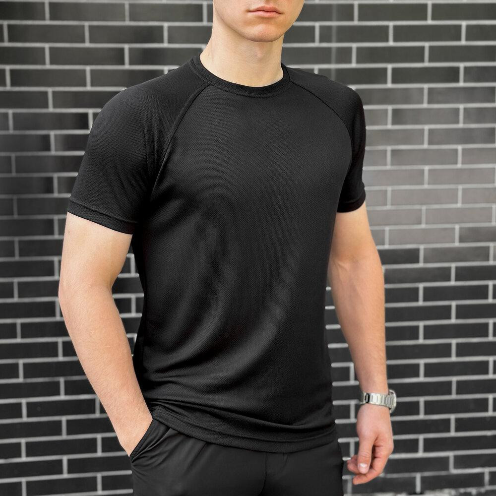 Тактична мілітарі футболка кулмакс чорна чоловіча Pobedov Ergo Київ - фото 4