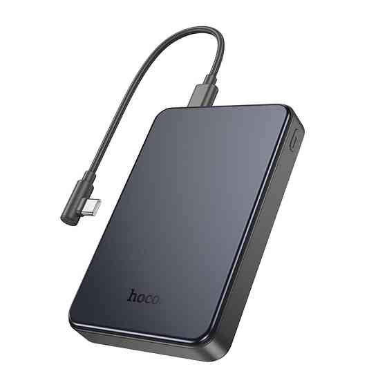 Павербанк 10000 mAh HOCO J170 Starlight 22.5W+PD20W быстрая зарядка кабель в комплекте серый металлик power bank повербанк Одесса