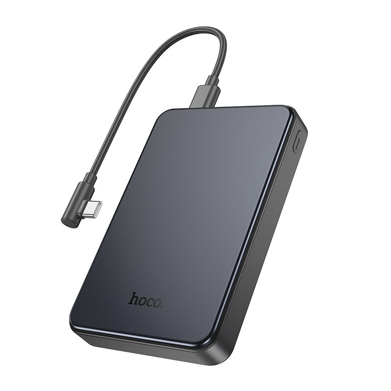 Павербанк 10000 mAh HOCO J170 Starlight 22.5W+PD20W быстрая зарядка кабель в комплекте серый металлик power bank повербанк Одесса - изображение 5