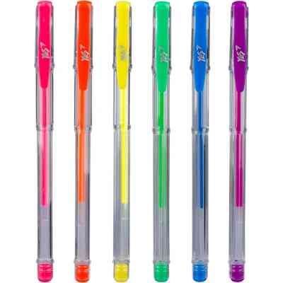 Ручка гелева Yes Neon набір 6 шт (411706) Вінниця