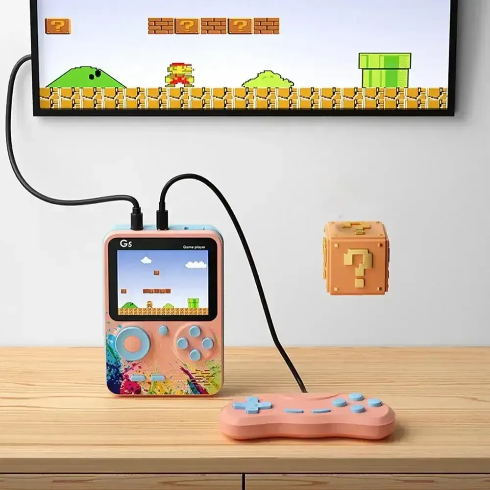 Портативная игровая консоль G5S+джойстик, 500 встроенных игр / Детская игровая приставка к телевизор Коломия - фото 4