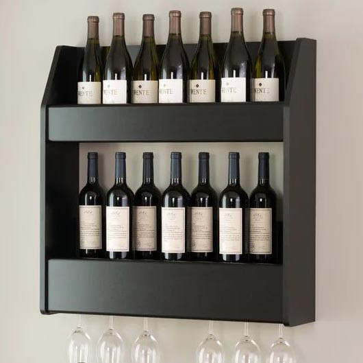 Настенная винная полка 