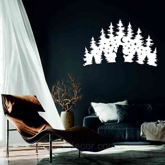 Декоративное настенное Панно «Новый год», Декор на стену 90*57 см, Белый Киев