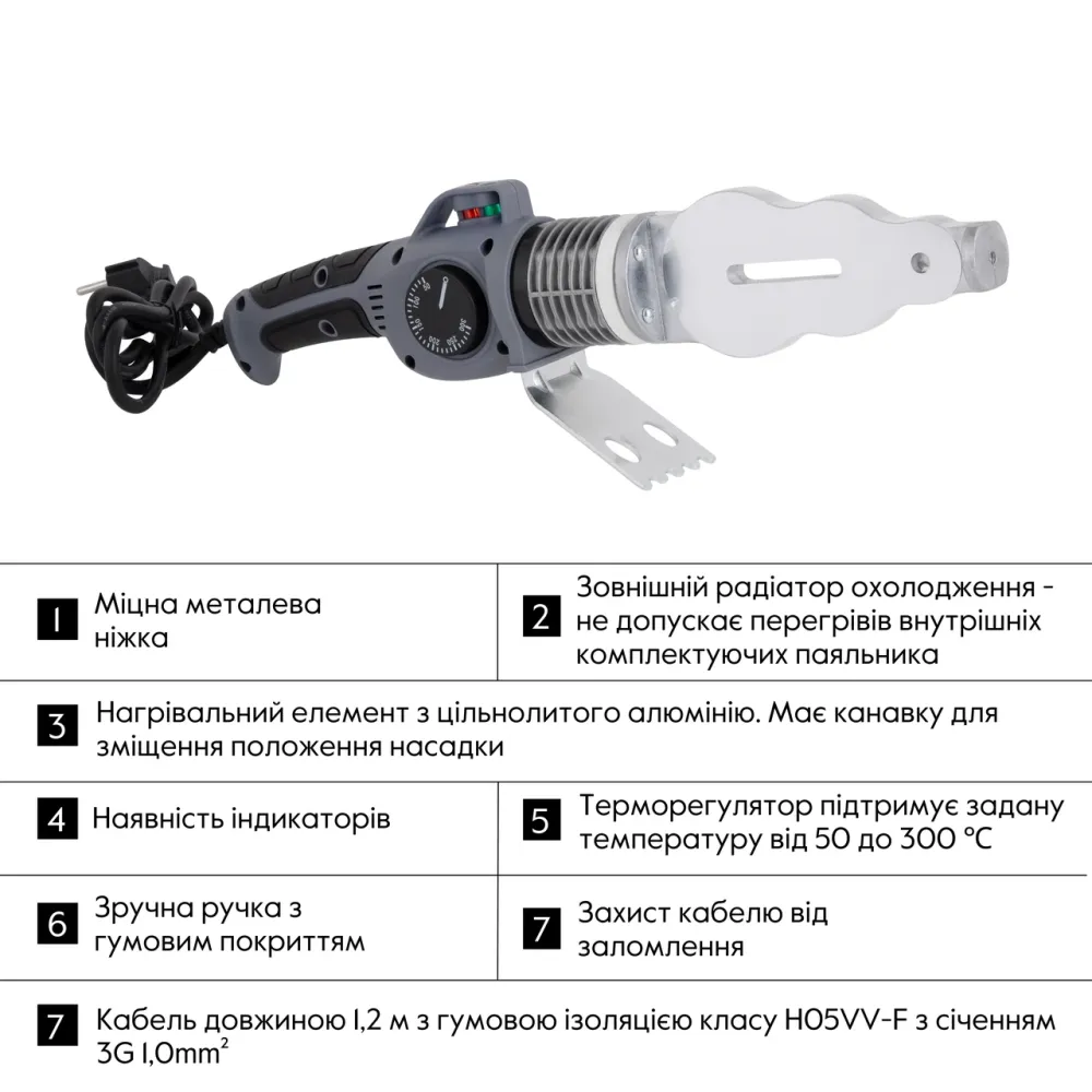 Паяльник для PPR Ø20-63 (механический), 1500 Вт Thermo Alliance BASE-101 Киев - изображение 11