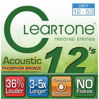 Струни для гітари Cleartone Acoustic Phosphor Bronze Light (12-53) (7412) Вінниця