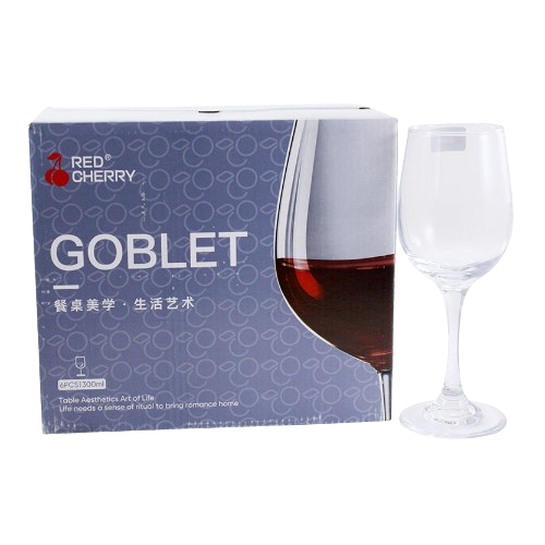 Набір келихів 300мл 6шт скло HG6135  Interos Житомир - изображение 1