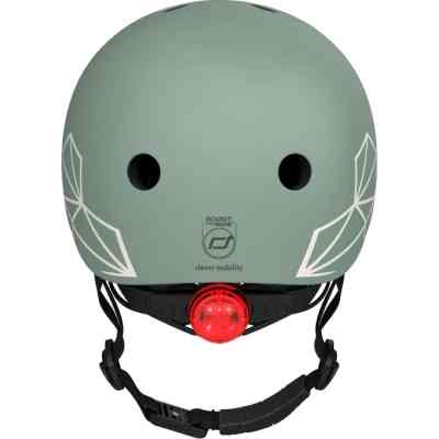 Шлем Scoot&Ride 45-51см, зеленый, с фонариком (SR-181206-GREENLINES) Винница