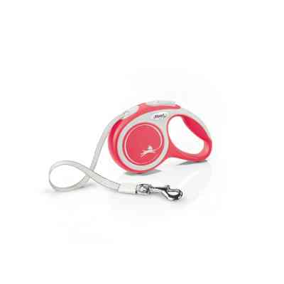 Повідець для собак Flexi New Comfort XS стрічка 3 м (червоний) (4000498043424) Вінниця