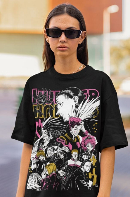 Футболка з аніме принтом Пхантом Троупе Схіртс Аніме оверсайз (S/M/L) Чорний AnimeJ1012 Дніпро - фото 2