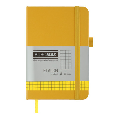 Книга записна Buromax ETALON 95х140, 96 аркушів клітинка жовтий (BM.296160-08) Вінниця - фото 1