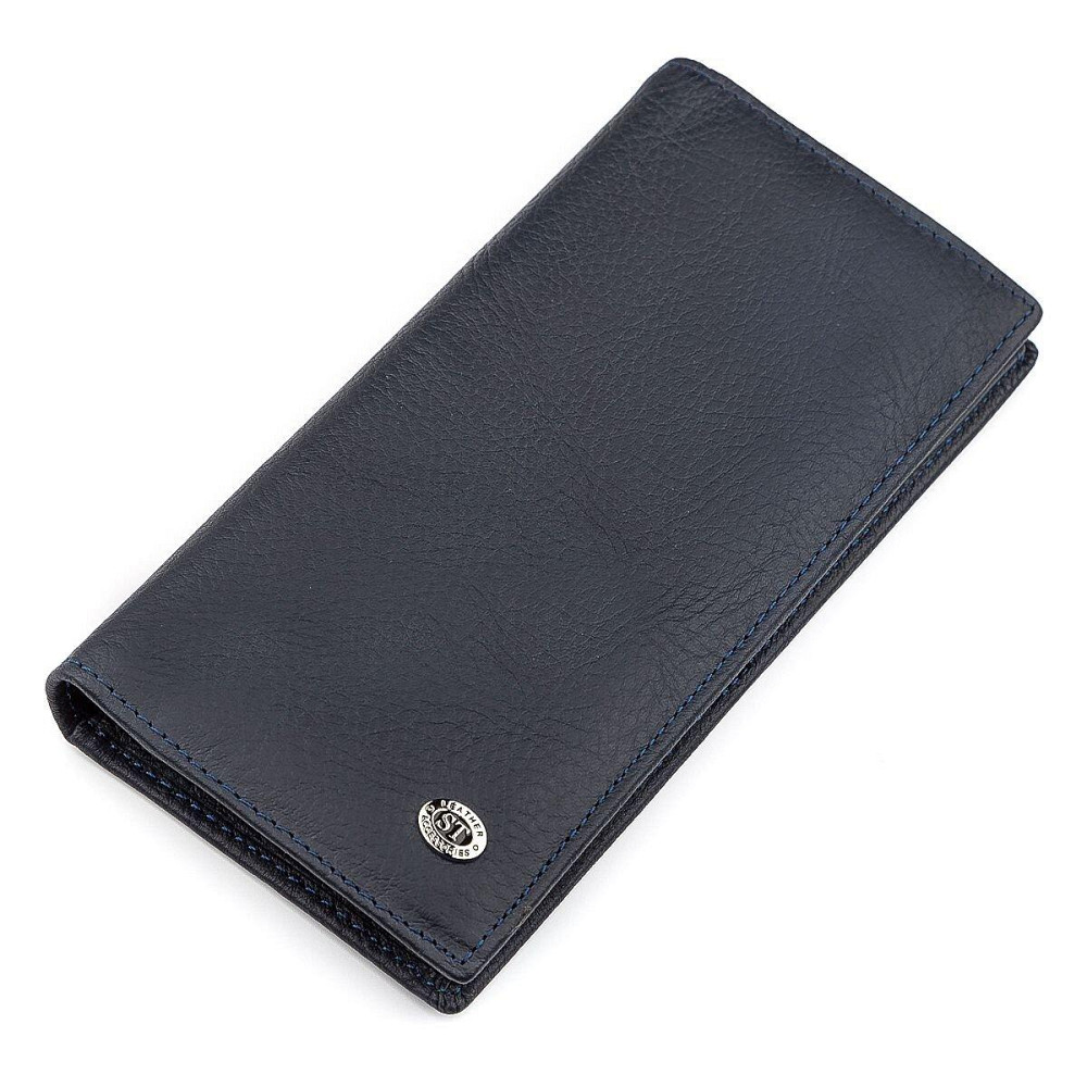 Чоловічий купюрник ST Leather 18370 (ST148) дуже зручний Синій Київ - фото 7