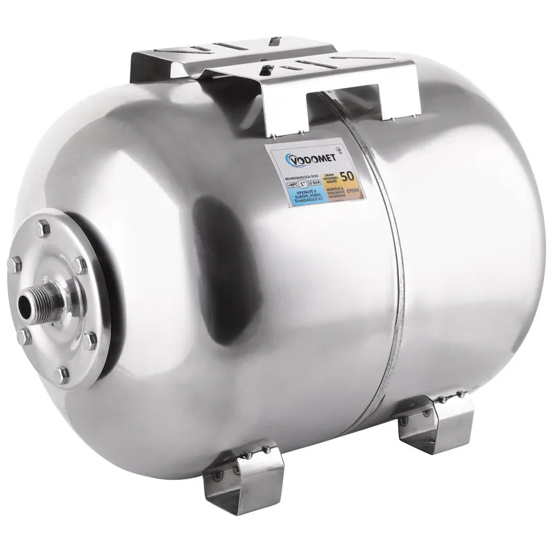 Гидроаккумулятор Vodomet горизонт. 50л (корпус-нерж.сталь) (VO0027) Киев - изображение 1