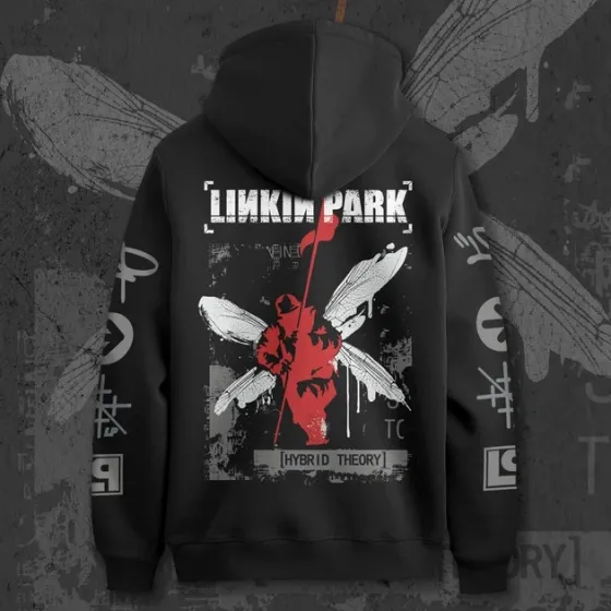 Худи для подростка мальчика с принтом Linkin Park Hybrid Theory Orange Cla140140ic Размер 140 Anime11259 Днепр