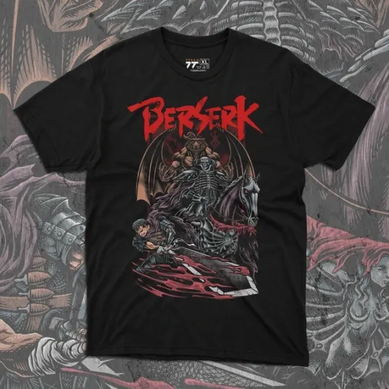 Футболка чоловіча з  принтом Берсерк 2 Розмір 48 Anime0116 Дніпро
