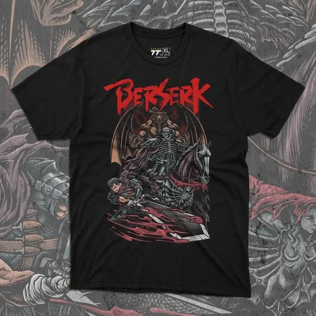 Футболка чоловіча з  принтом Берсерк 2 Розмір 48 Anime0116 Дніпро - фото 1