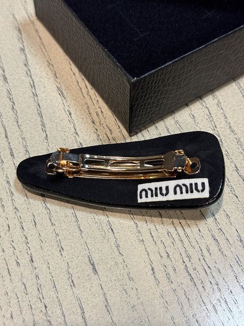 Шпилька для волосся MIU MIU в чорному кольорі Одеса - фото 2