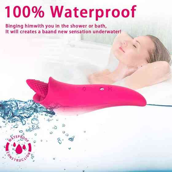 Оральный вибратор язык USB - Красный – Вибраторы Винница