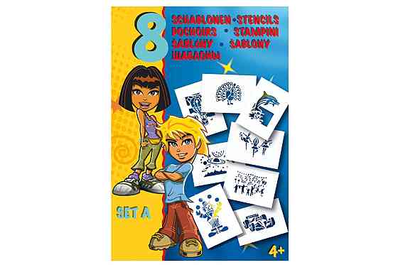 Трафарети MALINOS мікс 8 шт (Набір A) Киев