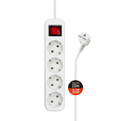 Сетевой фильтр питания ColorWay CW-PSEA42W/ 2M white (CW-PSEA42W) Винница - изображение 1