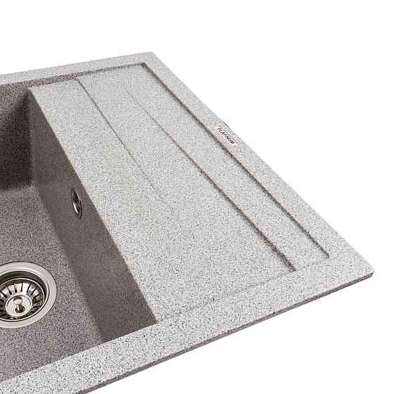 PLATINUM Кухонна мийка гранітна матова 7050 CASCADA Platinum Сірий Київ