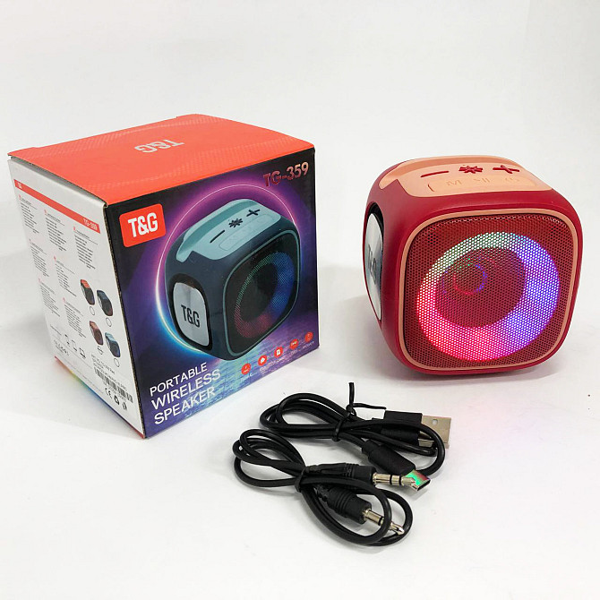 Аккумуляторная bluetooth колонка TG359, Портативная блютуз колонка XN-835 поддержка флешек Киев - изображение 3