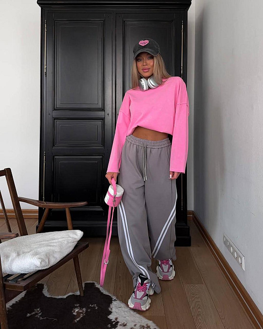 Жіночі спортивні штани з лампасами двонитка Одеса - фото 7