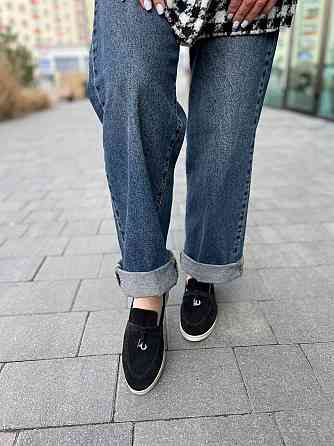 ALLSY Лофери жіночі ALLSY 340-3041-C чорні (весна-осінь, замша натуральна) (5780) Коломия