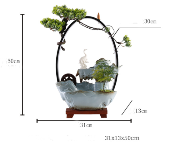 Водопад декоративный  50х31, фонтан, увлажнитель воздуха, светильник 5в1!! ОВАЛ Кременчуг