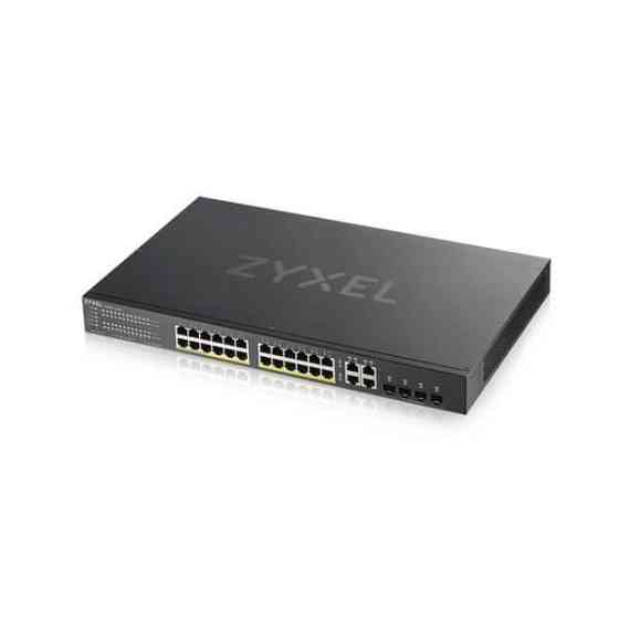 Комутатор ZYXEL GS1920-24HPv2 (GS192024HPV2-EU0101F) (24xGE PoE, 4xGE/SFP, Smart, NebulaFlex, Max PoE 375W) Харків