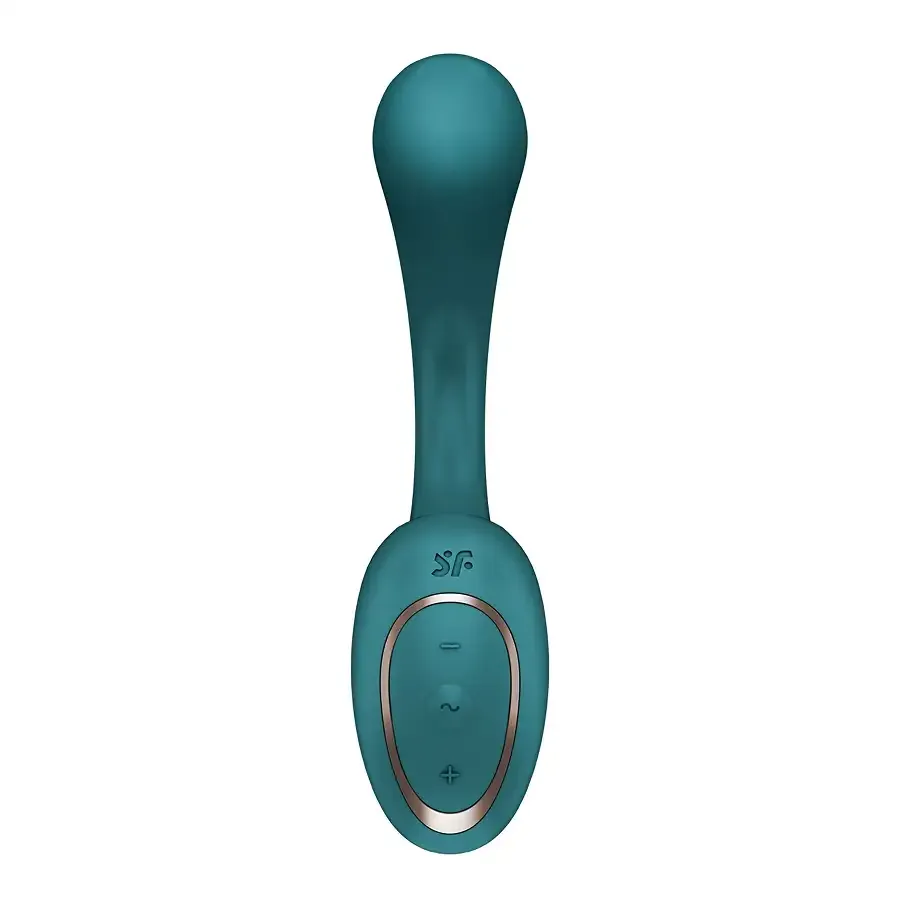 Вагинально-клиторальный вибратор Satisfyer G for Goddess 2 Bottle Green, 2 мотора Львов - изображение 3