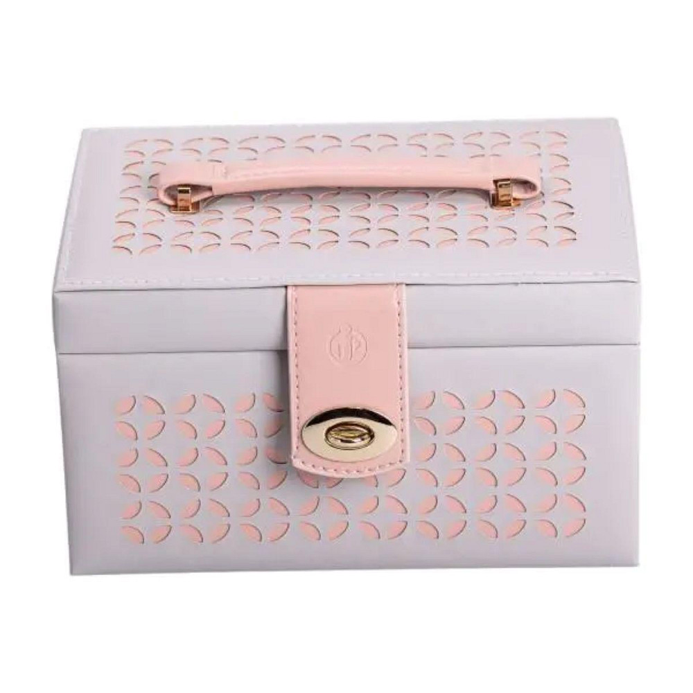 Шкатулка для украшений из эко кожи 3 яруса с зеркалом органайзер для ювелирных изделий HP-5-17G Киев - изображение 4