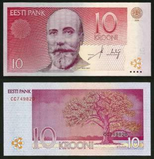 Эстония / Estonia 10 Krooni 2007 Pick 86 UNC Полтава - изображение 1