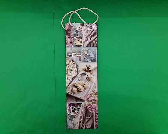 Пакет бумажный подарочный под бутылку  12/9/36(артBUT-83) (12 шт) Харків