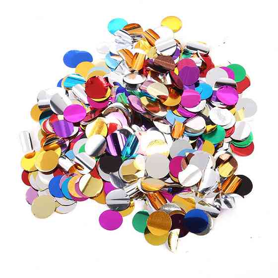 Конфетти в шарики круглые из фольги 10 г 25 мм разноцветный Киев