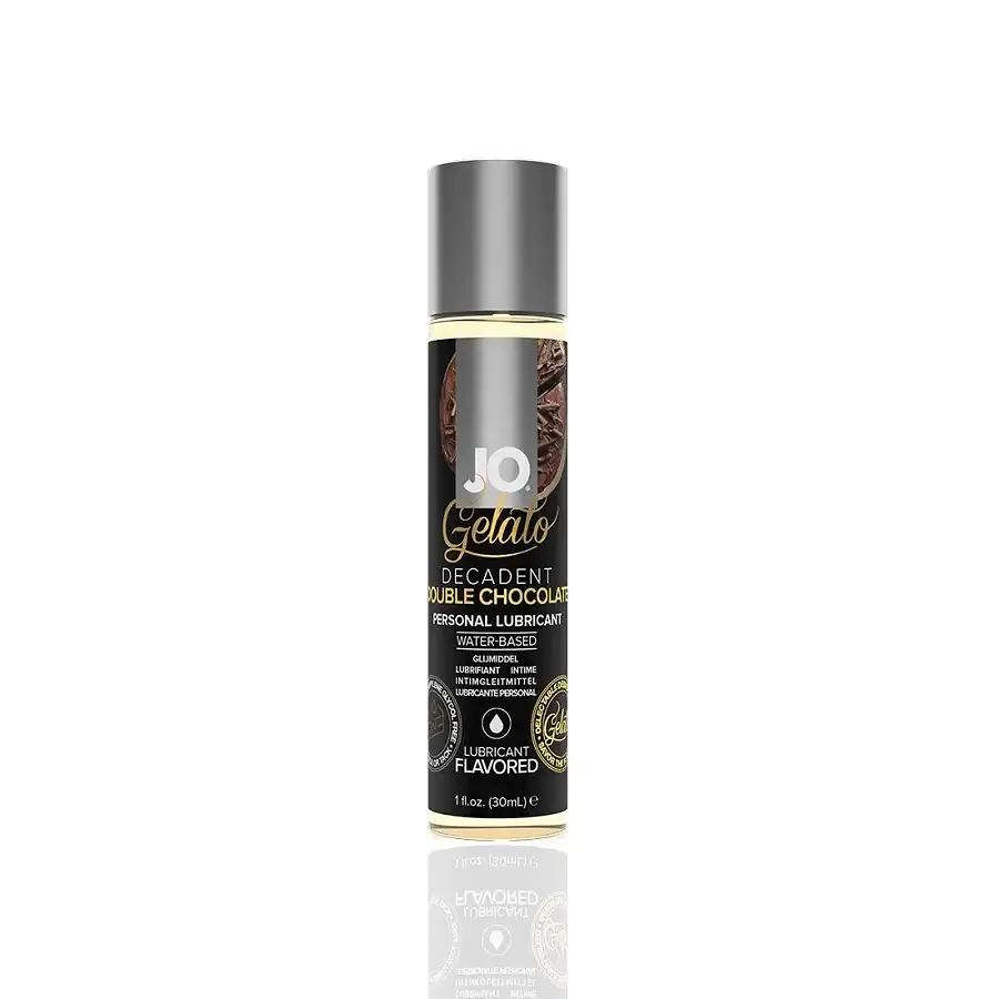 Змазка на водній основі System JO GELATO Double Chocolate (30 мл) без цукру, парабенів та гліколю Львів - фото 1
