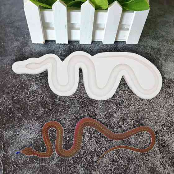 Молд силиконовый Змея 207 на 65 мм серый Киев