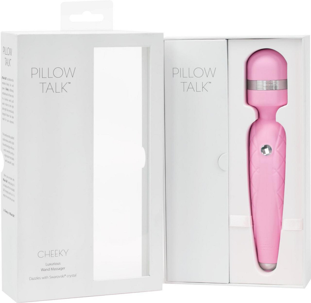 Роскошный вибромассажер PILLOW TALK - Cheeky Pink с кристаллом Swarovsky, плавное повышение мощности Sex Aura Киев - изображение 10