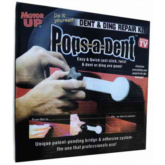 Інструмент для видалення вм'ятин на авто Clefers Pops-a-Den- Рихтування своїми руками - Клей, Пістолет, Присоска в комплекті IH-67 Івано-Франківськ