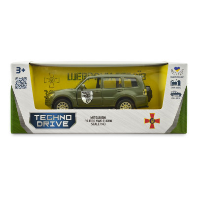 Машина Techno Drive Автомодель серии Шевроны Героев - Mitsubishi Pajero 4WD Tubro - 93 ОМБр (250283M) Винница - изображение 12