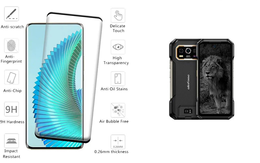 Захисне скло HyperGlass Pro для Ulefone Armor 27, 27 Pro, 27T, 27T Pro – максимальна чутливість та захист Київ - фото 2