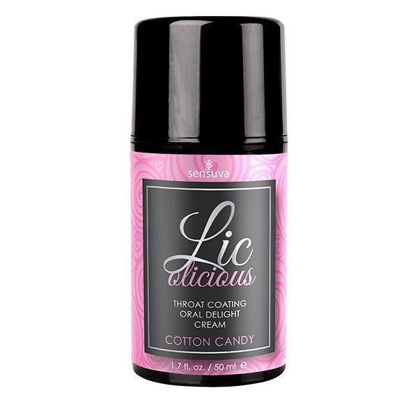 Гель для мінету Sensuva Lic-o-licious Cotton Candy (50 мл), оліїстий, без цукру Sex Aura Київ - фото 1