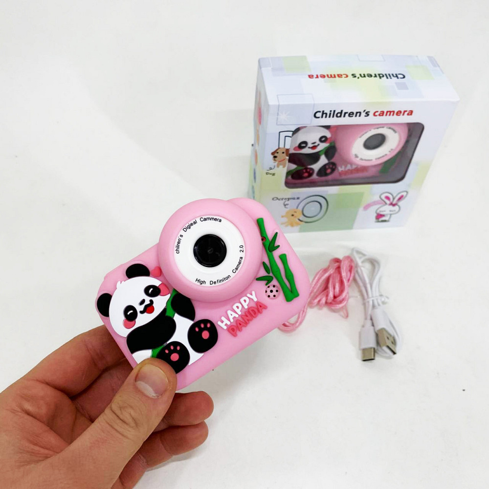 Детский фотоаппарат Панда Pink TE-10 Львов - изображение 7