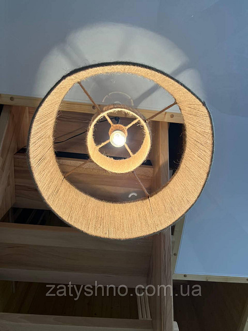 Люстра плетена натуральна Київ - фото 7